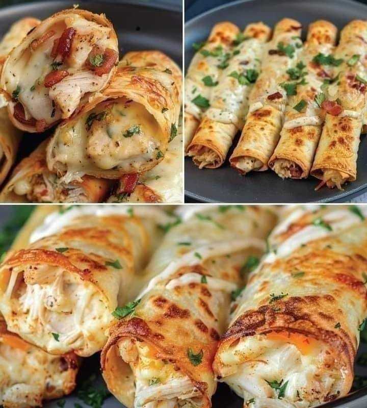 Baked Chicken Taquitos