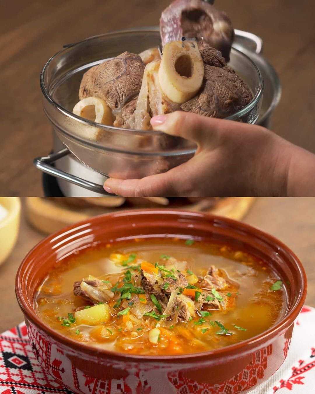 Traditional Russian Sauerkraut Soup