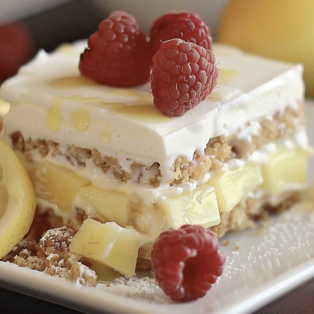 No-Bake Lemon Eclair Cake