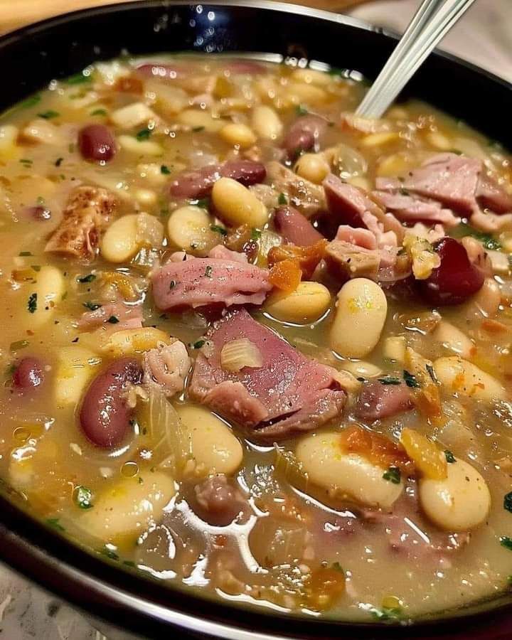 Bean and ham hock soup